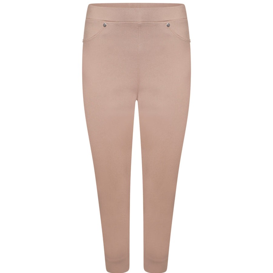 Bottoms Emreco Crops | Jean Style Stretch Bengaline Crop Stone