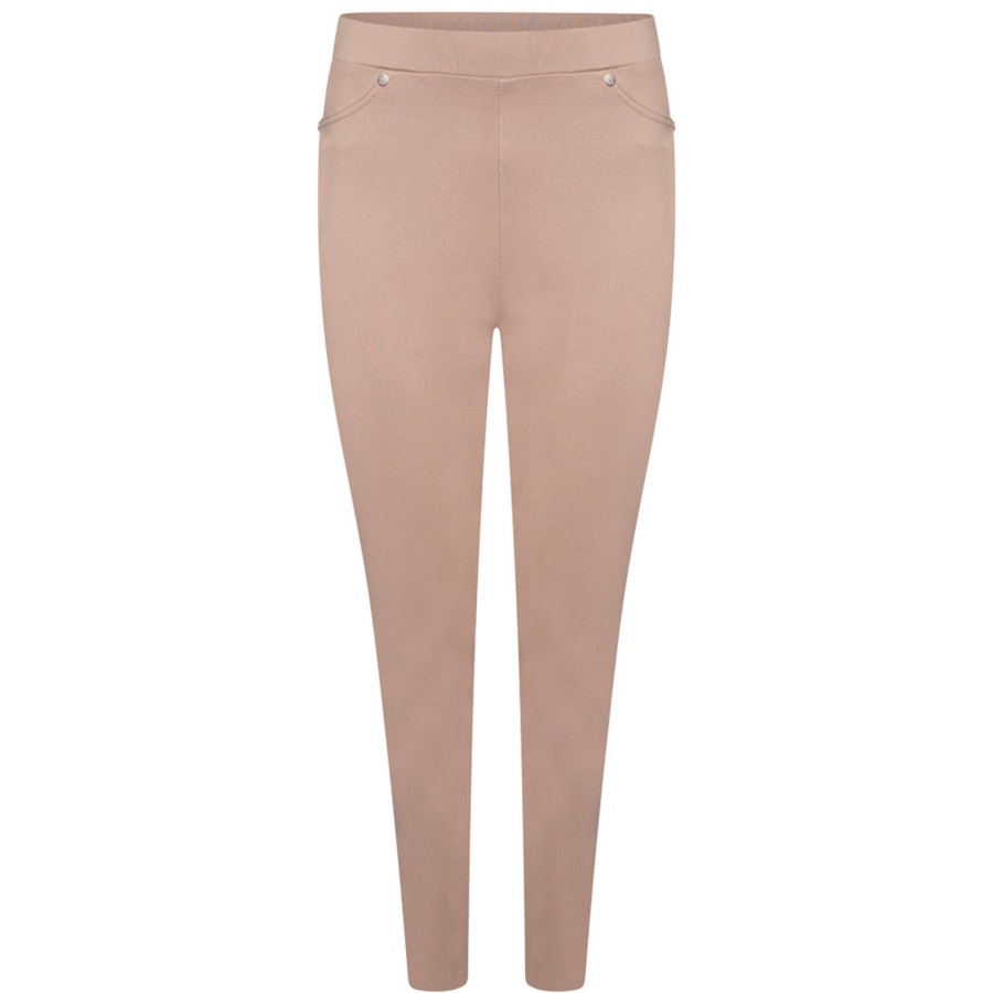 Bottoms Emreco Everyday | Jean Style Bengaline Stretch Trouser Stone