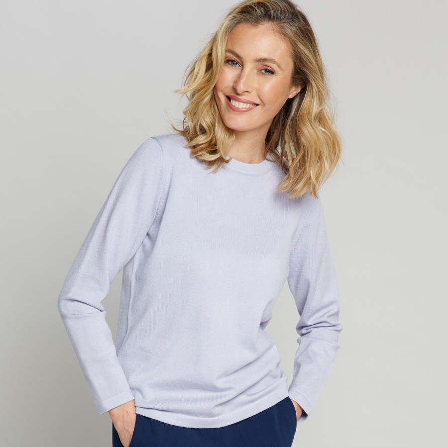 Tops Emreco Jumpers | Long Sleeve Basic Jumper Grey