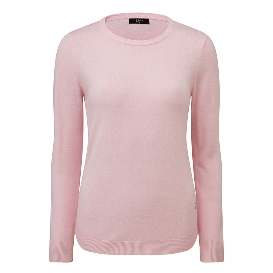 Tops Emreco Jumpers | Soft Touch Round Neck Jumper Pink