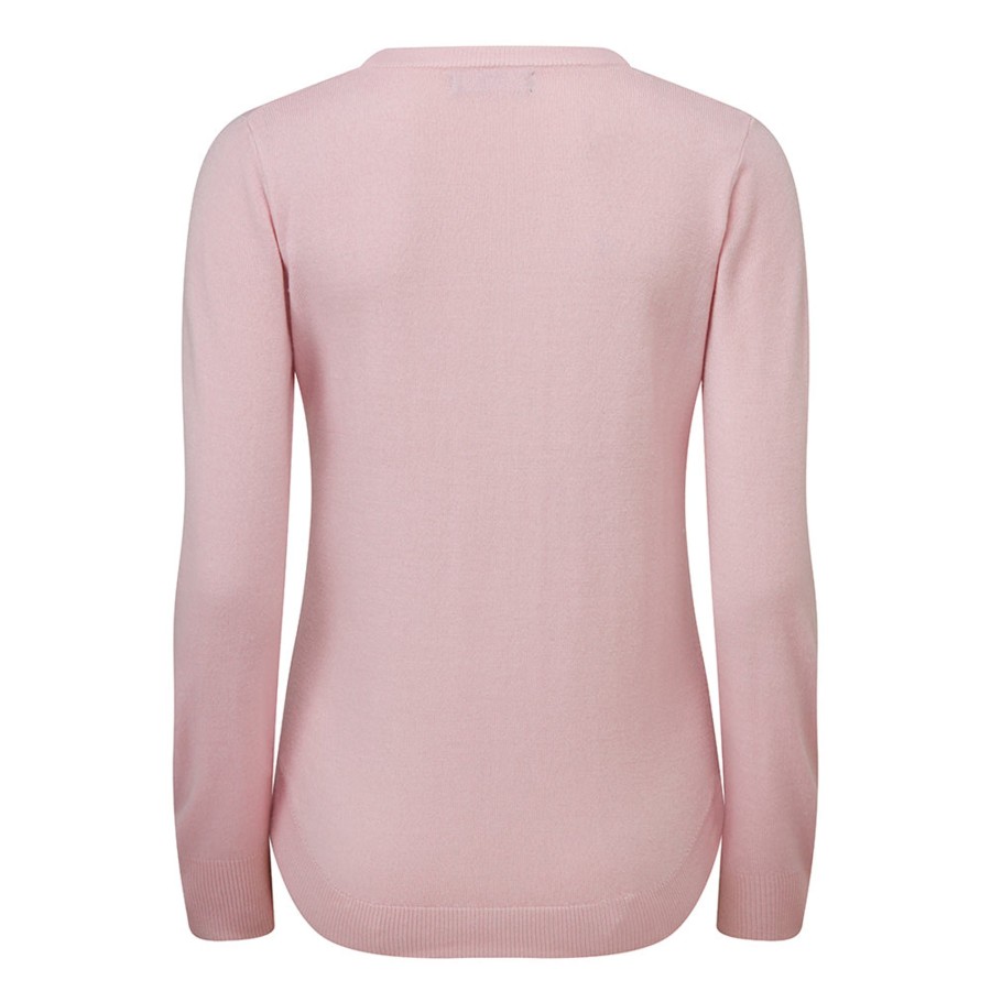 Tops Emreco Jumpers | Soft Touch Round Neck Jumper Pink