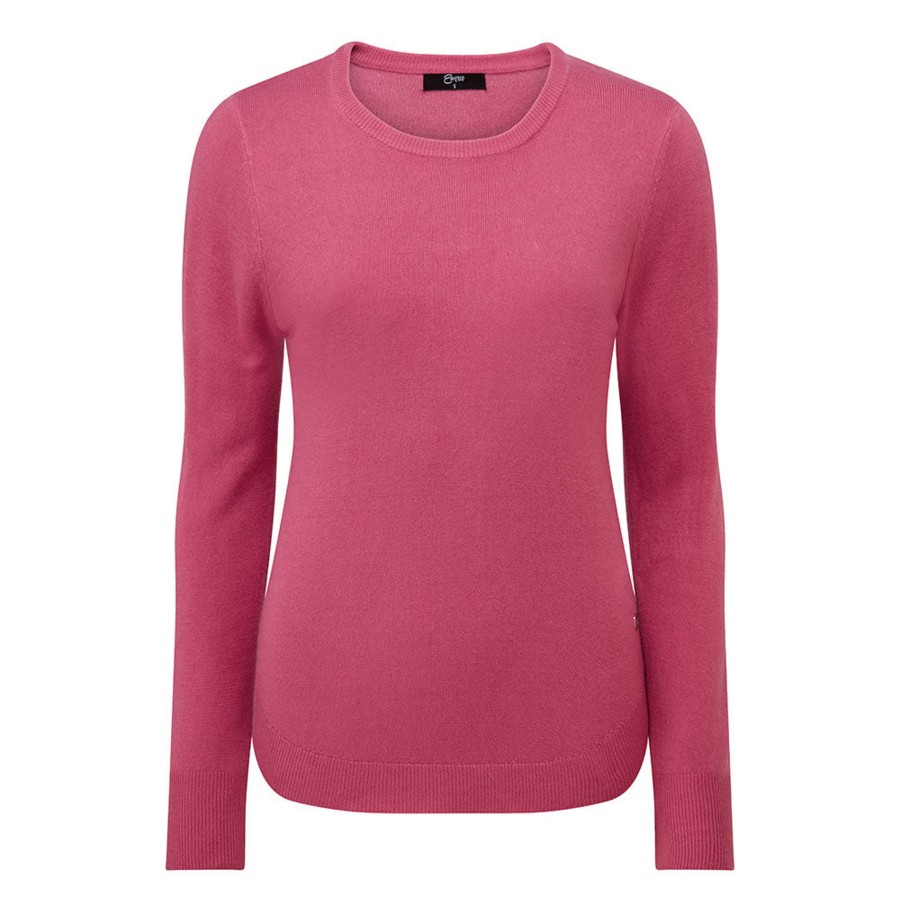 Tops Emreco Jumpers | Soft Touch Round Neck Jumper Orchid