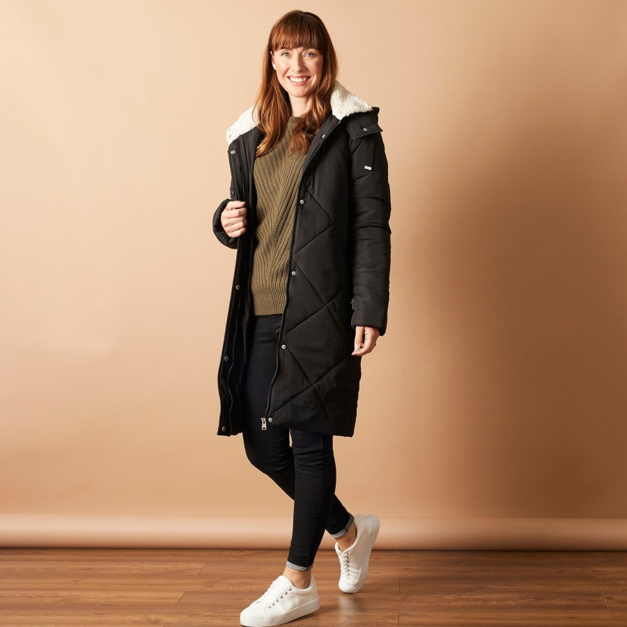 Outerwear Emreco | Diamond Padded Coat Black